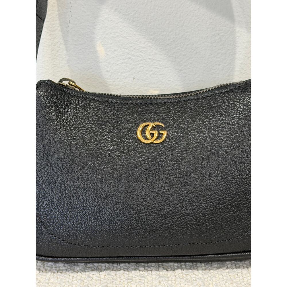 Gucci Mini Aphrodite Tote Bag in Black Leather NWT - Picture 4 of 9